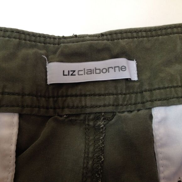 Vintage Womans Liz Claiborne Soft Tencel Brown Shorts Size 12 - Picture 3 of 8